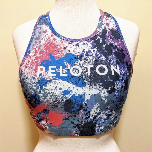 Peloton Intimates & Sleepwear Peleton X Wear It To Heart Painted Splatter Sports Bra With
